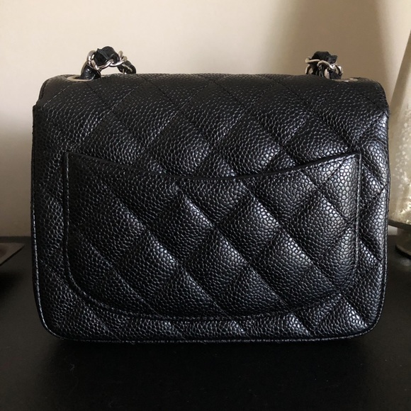 Chanel Black Caviar Square Mini - Picture 2 of 16